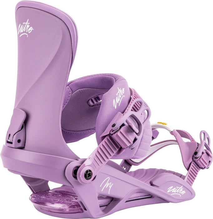 Nitro Ivy Snowboard Bindings Women's Small/Medium (US 5.5-10.5) Lavender 2023