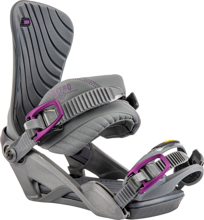 Nitro Ivy Snowboard Bindings Women's Small/Medium (US 5.5-10.5) Factory Craft