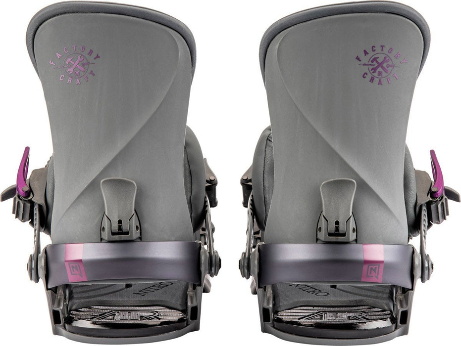 Nitro Ivy Snowboard Bindings Women's Small/Medium (US 5.5-10.5) Factory Craft