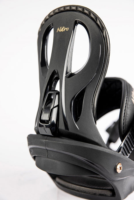 Nitro Rythm Snowboard Bindings Medium Black / Bronze Womens US 7.5 - 11 New 2024