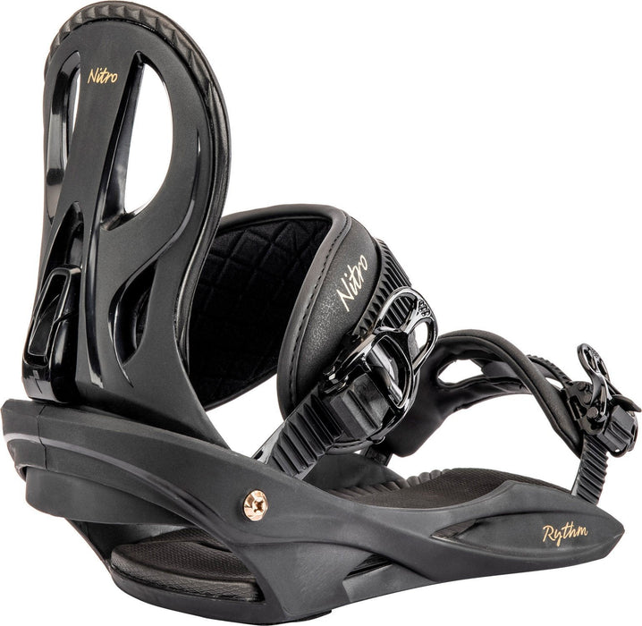 Nitro Rythm Snowboard Bindings Medium Black / Bronze Womens US 7.5 - 11 New 2024