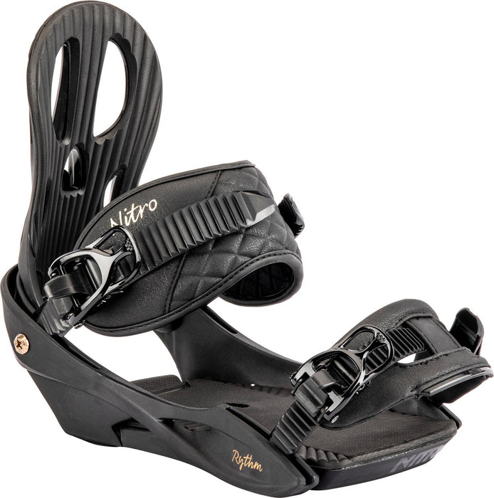 Nitro Rythm Snowboard Bindings Medium Black / Bronze Womens US 3.5-7.0
