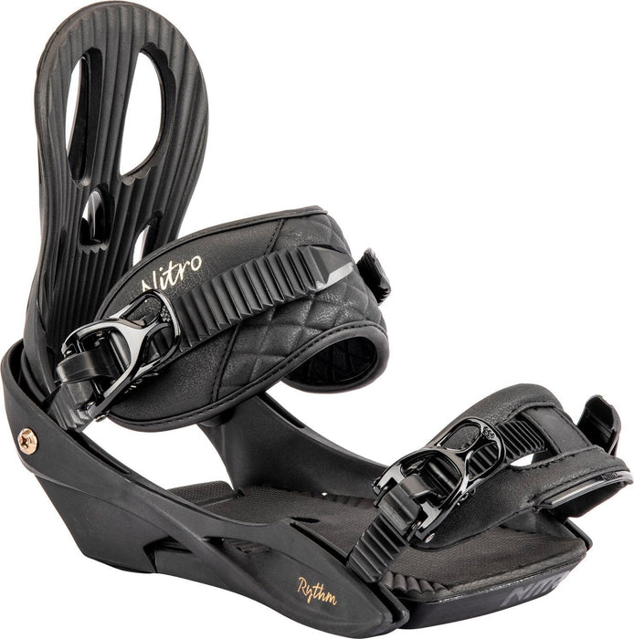 Nitro Rythm Snowboard Bindings Medium Black / Bronze Womens US 7.5 - 11 New 2024