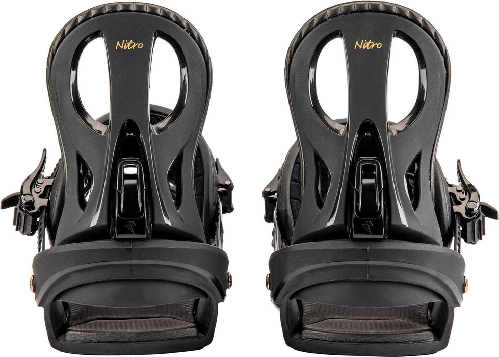 Nitro Rythm Snowboard Bindings Medium Black / Bronze Womens US 7.5 - 11 New 2024