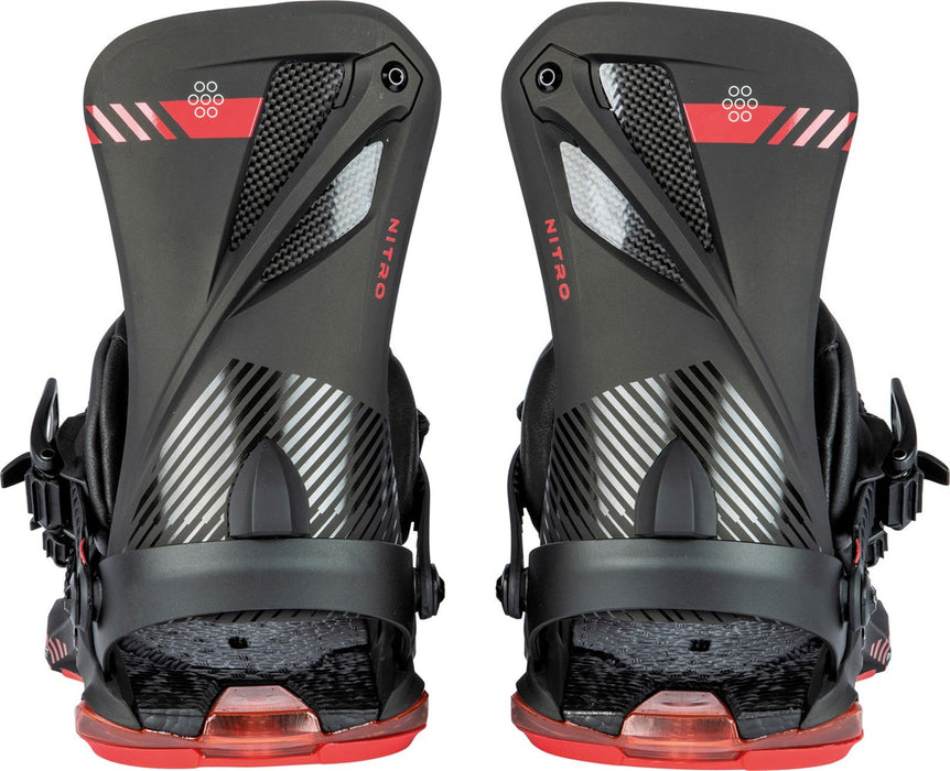 Nitro Phantom+ Snowboard Bindings Men's Large (US 11 - 14) Ultra Black New 2025