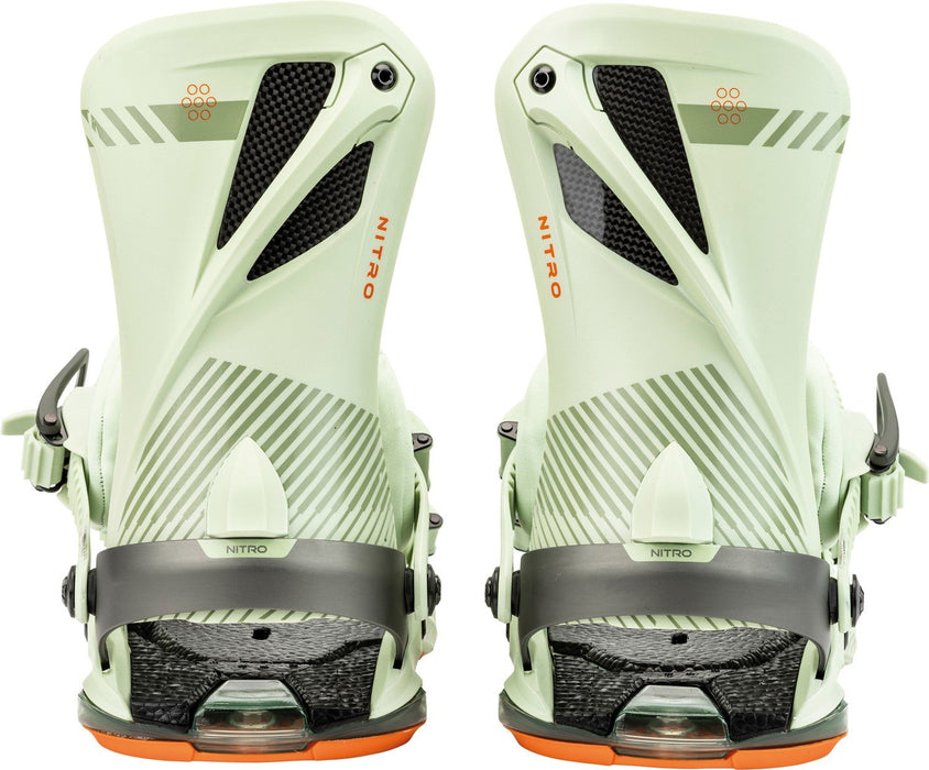 Nitro Phantom+ Snowboard Bindings Men's Medium (US 7-10.5) Soft Lime New 2025