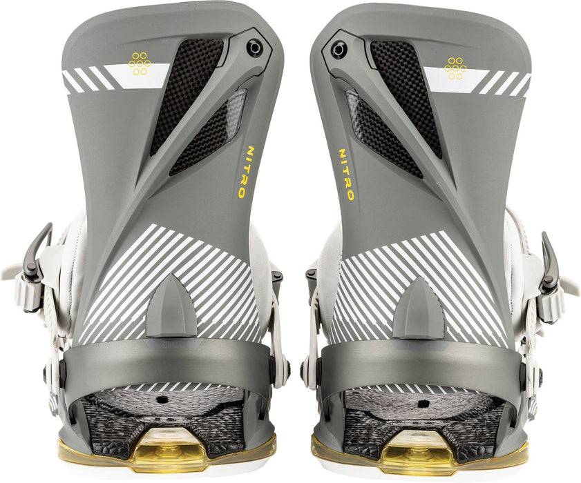 Nitro Phantom+ Snowboard Bindings Men's Large (US 11-14) Tech Grey New 2026