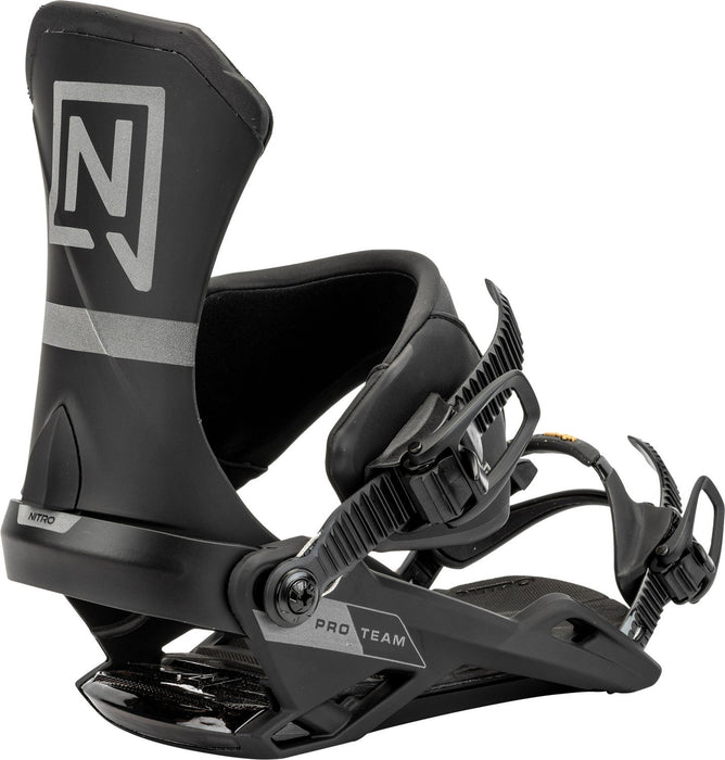 Nitro Team Pro Snowboard Bindings Medium (US Men's 7-10.5) Ultra Black New 2025