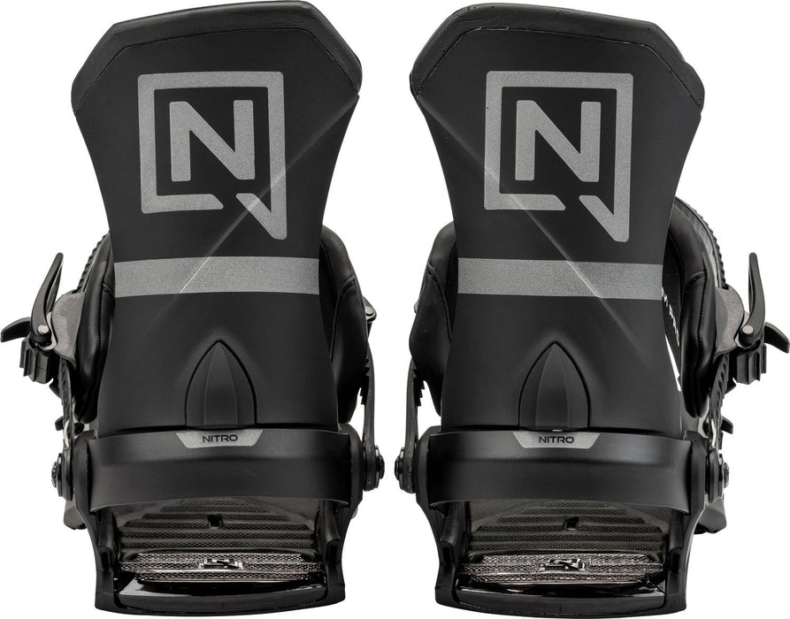 Nitro Team Pro Snowboard Bindings Medium (US Men's 7-10.5) Ultra Black New 2025