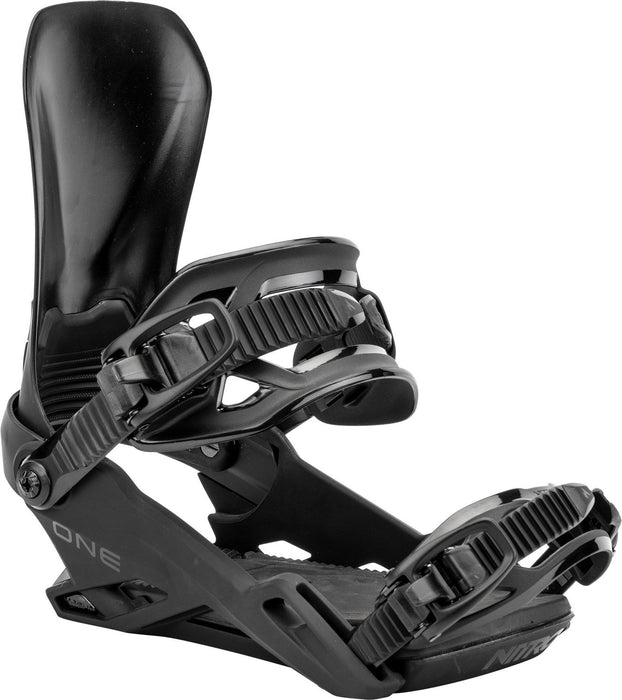 Nitro One Snowboard Bindings Men's Medium (US 7-10.5) Ultra Black New 2025