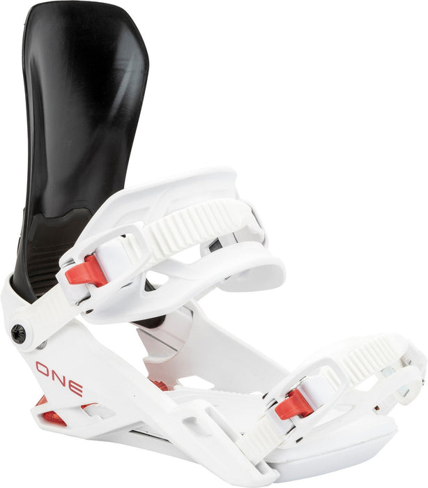 Nitro One Snowboard Bindings Men's Medium (US 7-10.5) Black White Red New 2025