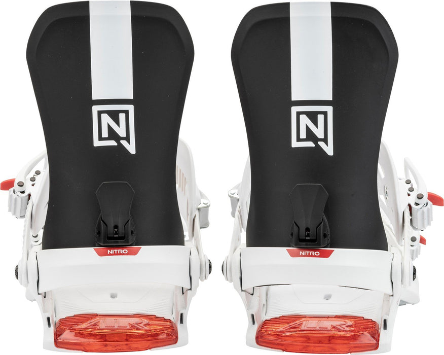 Nitro One Snowboard Bindings Men's Medium (US 7-10.5) Black White Red New 2025