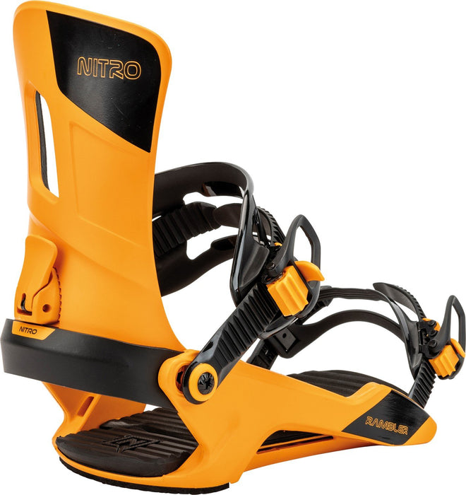 Nitro Rambler Snowboard Bindings Men's Medium (US 7-10.5) Orange New 2025