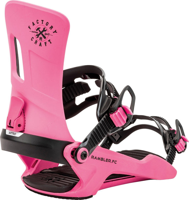 Nitro Rambler Snowboard Bindings Men's Medium (US 7-10.5) Factory Craft New 2025