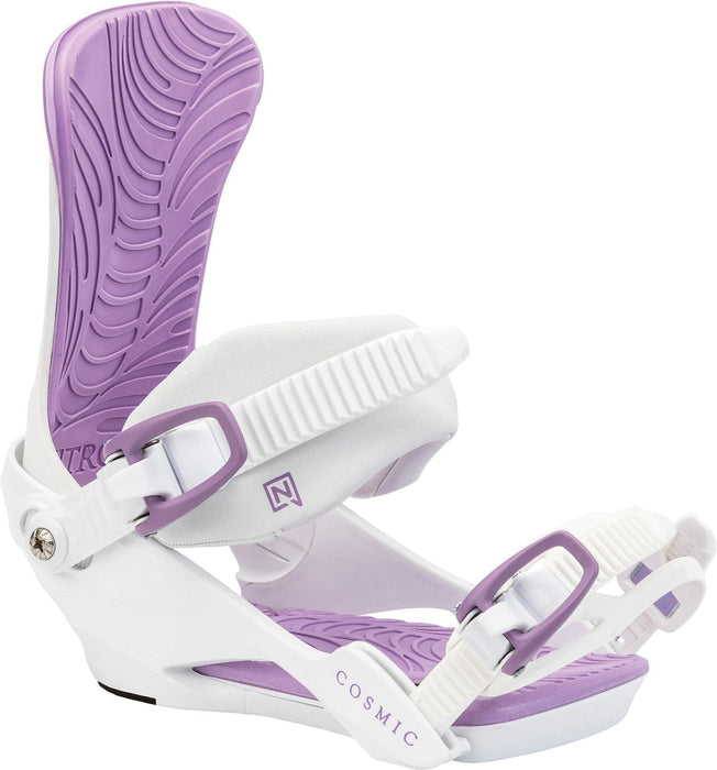 Nitro Cosmic Snowboard Bindings Women's Small Medium US 5.5-10.5 White Brush New