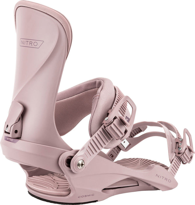 Nitro Cosmic Snowboard Bindings Women's Small / Medium (US 5.5-10.5) Rose 2026