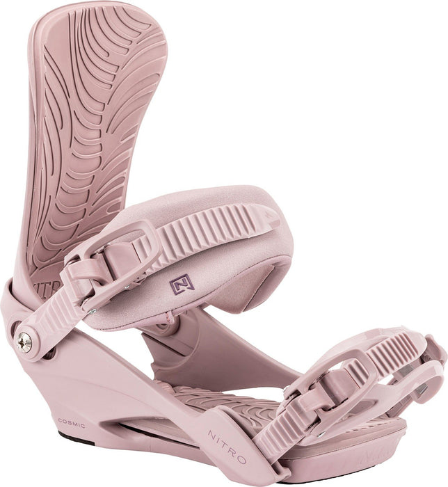 Nitro Cosmic Snowboard Bindings Women's Small / Medium (US 5.5-10.5) Rose 2026