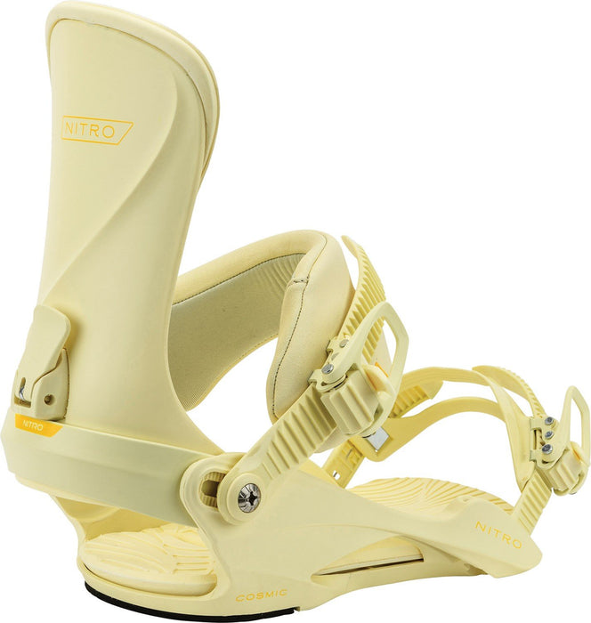 Nitro Cosmic Snowboard Bindings Women's Small / Medium (US 5.5-10.5) Light Lemon
