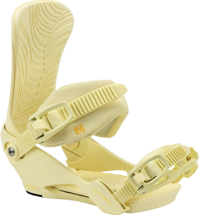 Nitro Cosmic Snowboard Bindings Women's Small / Medium (US 5.5-10.5) Light Lemon