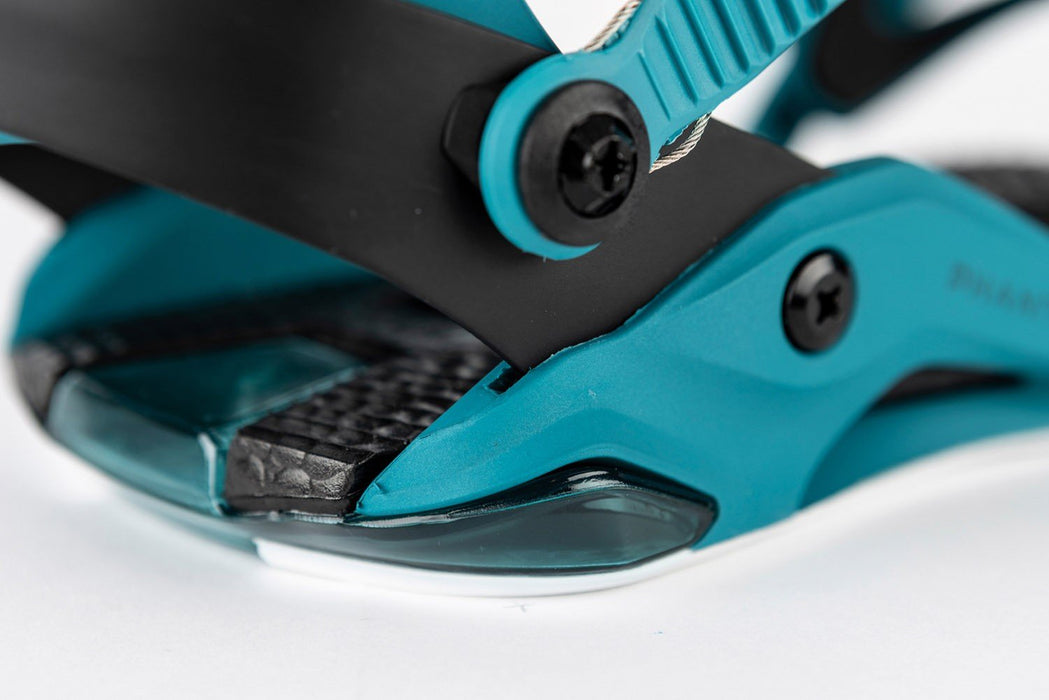 Nitro Phantom Snowboard Bindings Men's Large (US 11-14) Aqua Fade New 2026