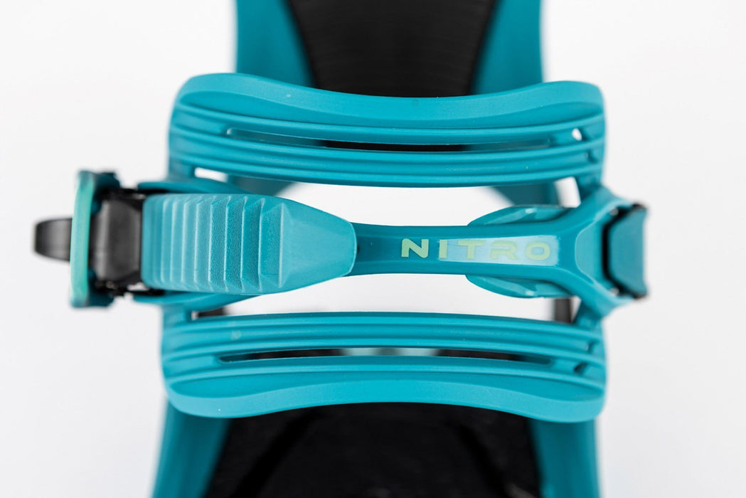 Nitro Phantom Snowboard Bindings Men's Medium (US 7-10.5) Aqua Fade New 2026