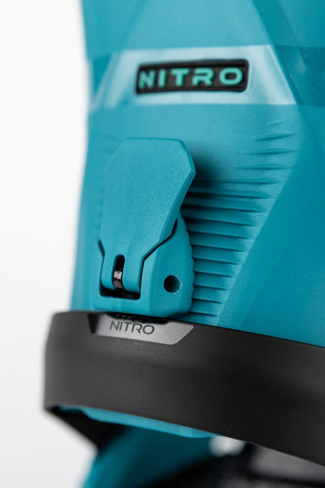 Nitro Phantom Snowboard Bindings Men's Medium (US 7-10.5) Aqua Fade New 2026