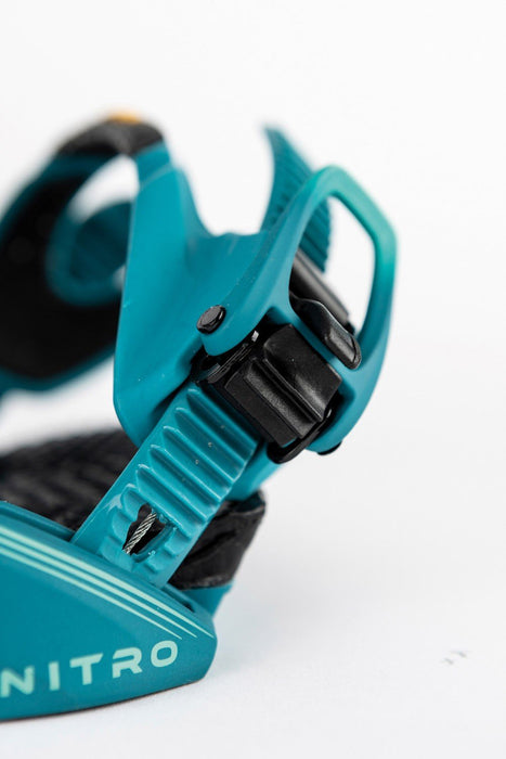 Nitro Phantom Snowboard Bindings Men's Large (US 11-14) Aqua Fade New 2026
