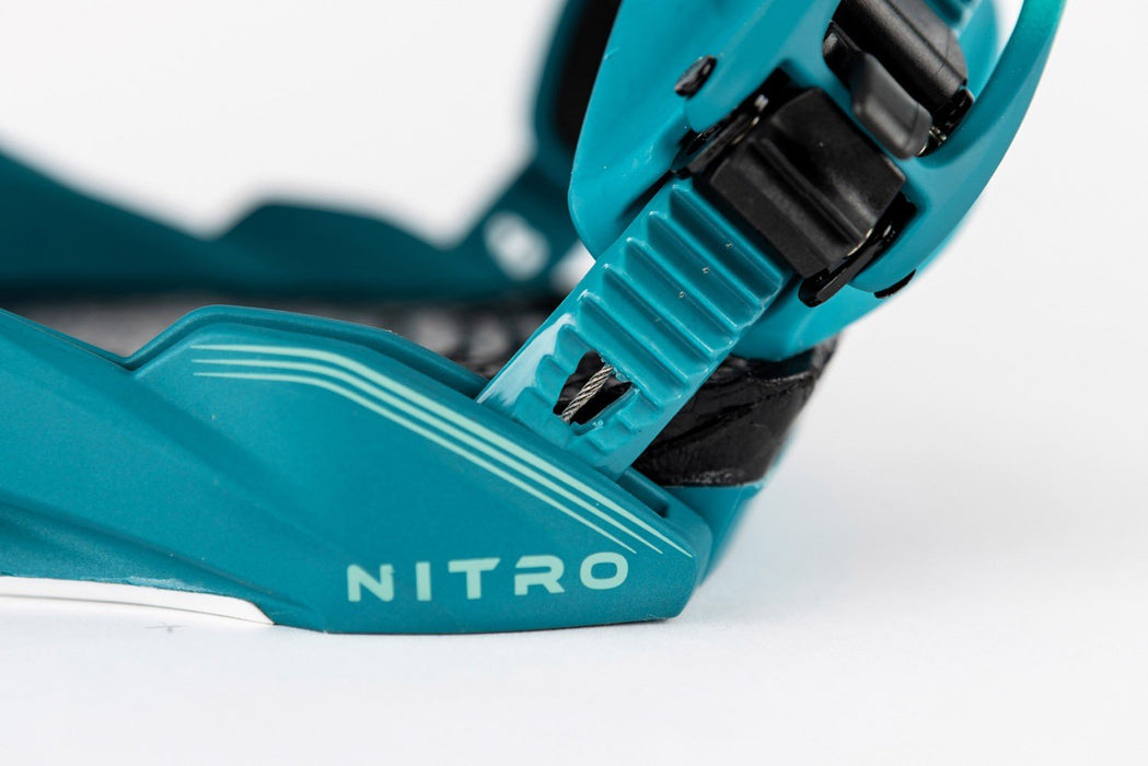 Nitro Phantom Snowboard Bindings Men's Medium (US 7-10.5) Aqua Fade New 2026