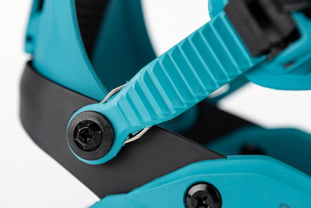 Nitro Phantom Snowboard Bindings Men's Large (US 11-14) Aqua Fade New 2026