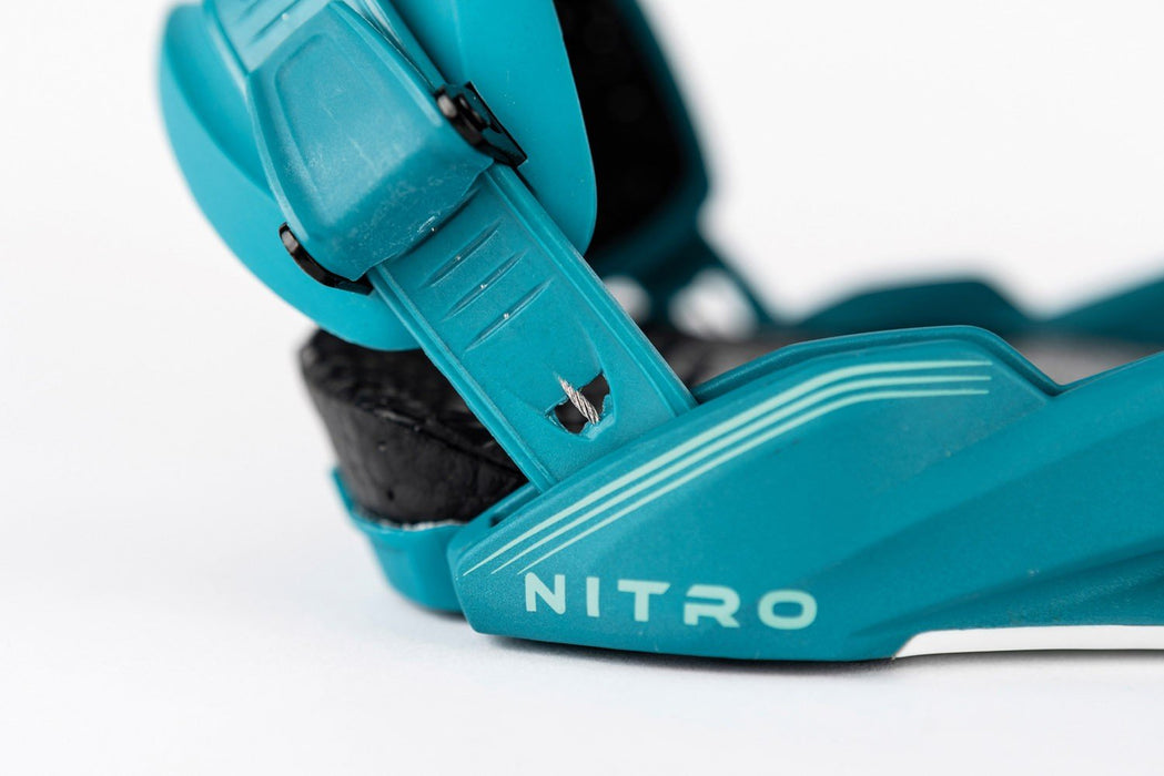 Nitro Phantom Snowboard Bindings Men's Medium (US 7-10.5) Aqua Fade New 2026