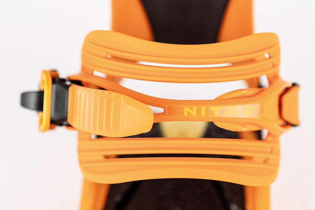 Nitro Phantom Snowboard Bindings Men's Large (US 11-14) Orange Fade New 2026