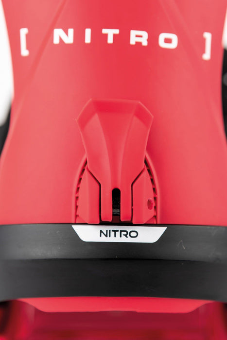 Nitro Team Snowboard Bindings Medium (US Men's 7-10.5) Vivid Red New 2026