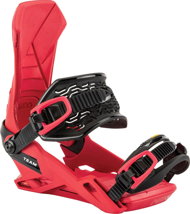Nitro Team Snowboard Bindings Large (US Men's 11-14) Vivid Red New 2026