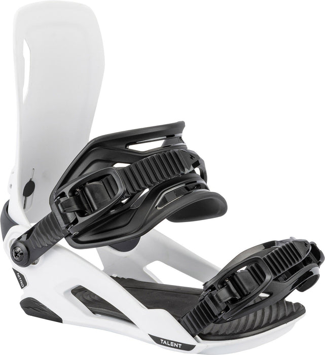 Nitro Talent Snowboard Bindings Unisex Medium Fits Men's (US 7-10.5) White 2026