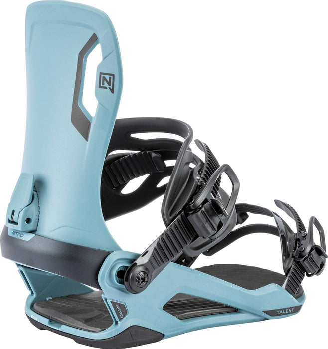 Nitro Talent Snowboard Bindings Unisex Medium Fits Men's (US 7-10.5) Dark Teal