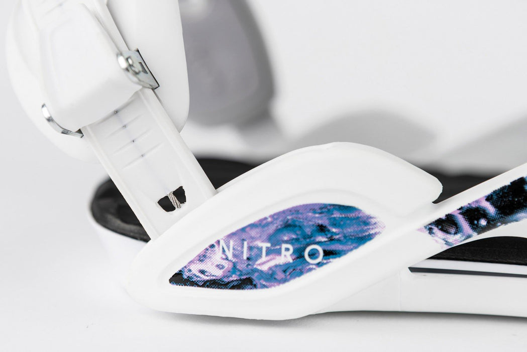 Nitro Fate Snowboard Bindings Women's Small/Medium (US 5.5-10.5) Celia Petrig