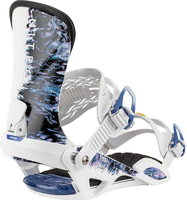 Nitro Fate Snowboard Bindings Women's Small/Medium (US 5.5-10.5) Celia Petrig