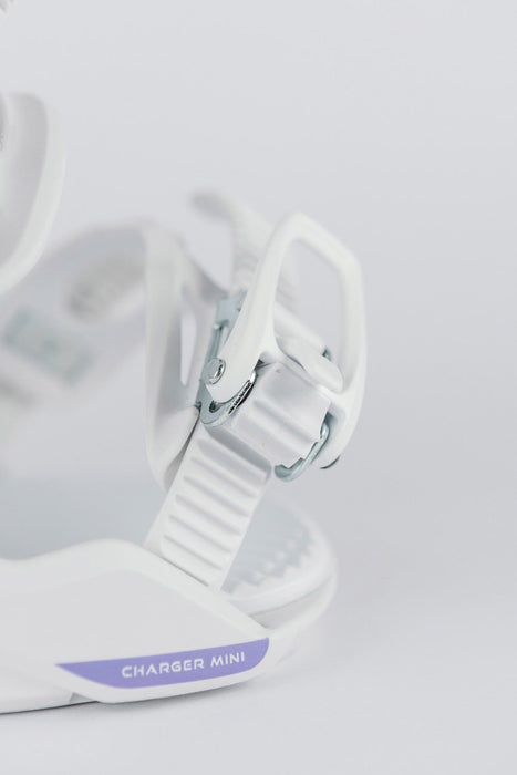 Nitro Charger Mini Youth Snowboard Bindings Small (US Kids 3 - 6.5) White New