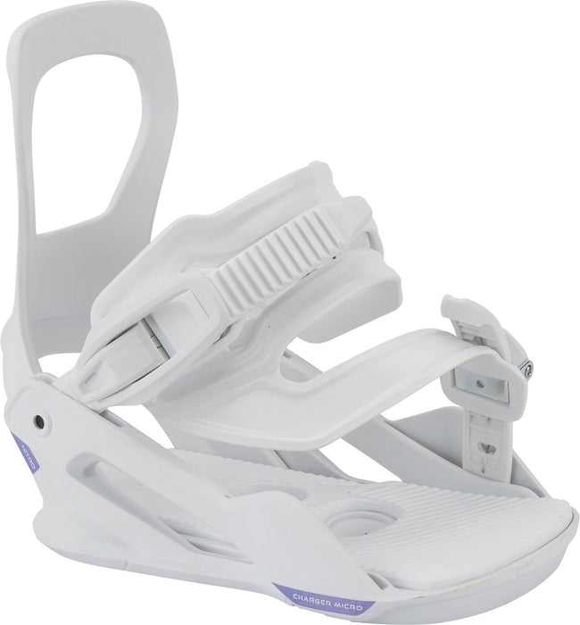 Nitro Charger Micro Youth Snowboard Bindings XS White Kids US 12-2.5 New