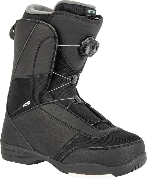 Nitro Vagabond Boa Snowboard Boots, US Men's 13.5, Black New 2023