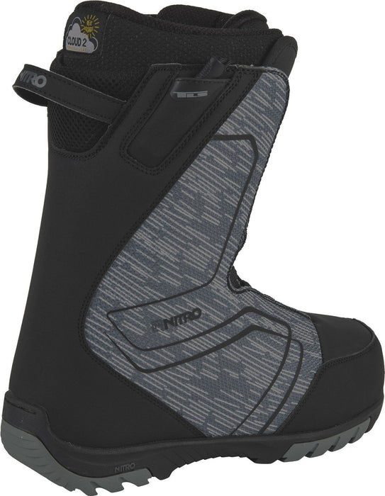 Nitro Sentinel TLS Snowboard Boots, US Men's 7, Black New 2024