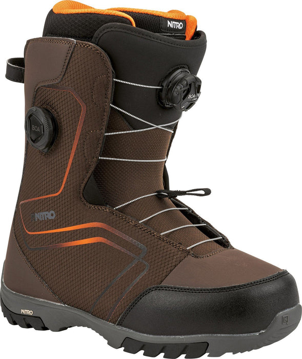 Nitro Sentinel Boa Snowboard Boots US Men's Size 10.5 Brown New 2025