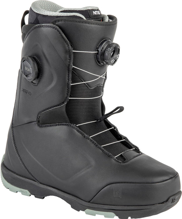 Nitro Club Dual Boa Snowboard Boots, US Men's 14, Black New