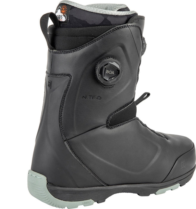 Nitro Club Dual Boa Snowboard Boots, US Men's 14, Black New