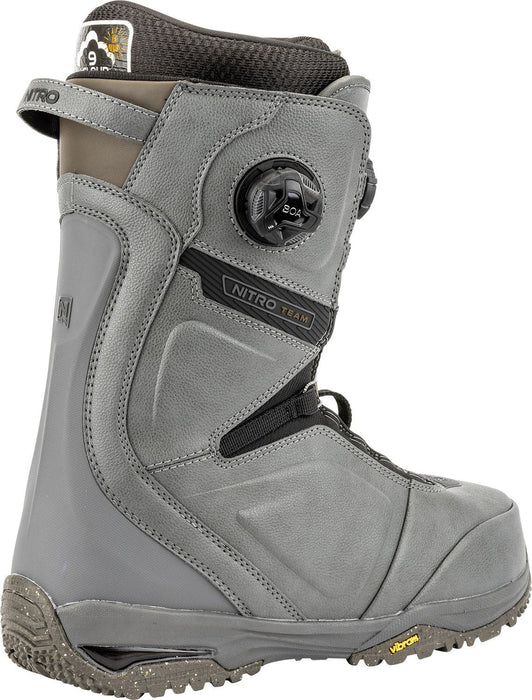 Nitro Team Boa Snowboard Boots US Men's Size 12 Charcoal New 2025