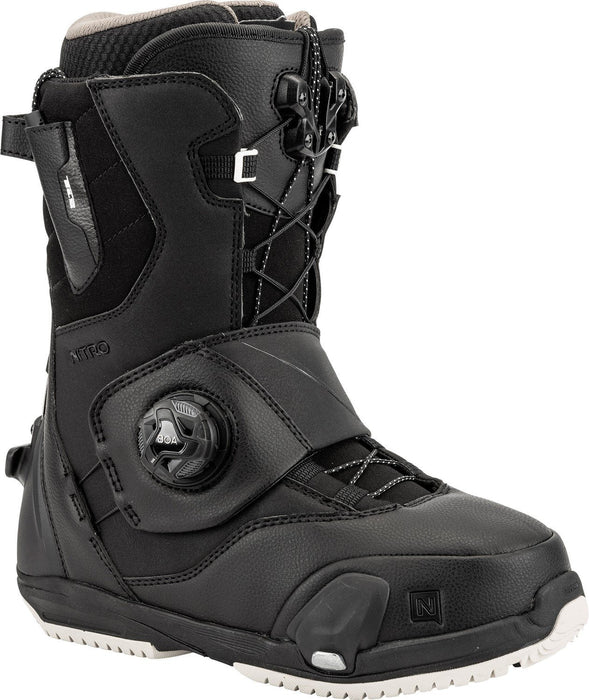 Nitro Cave TLS Step On Snowboard Boots, Women's 8 Black New 2025 Burton Only