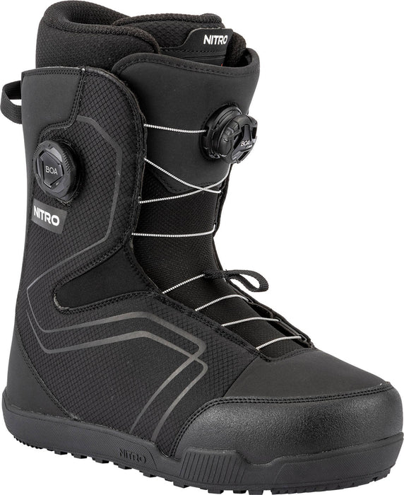Nitro Sentinel Boa Snowboard Boots US Men's Size 9 Black New 2026