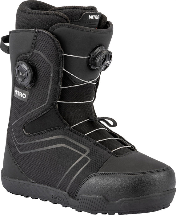 Nitro Sentinel Boa Snowboard Boots US Men's Size 12.5 Black New 2026