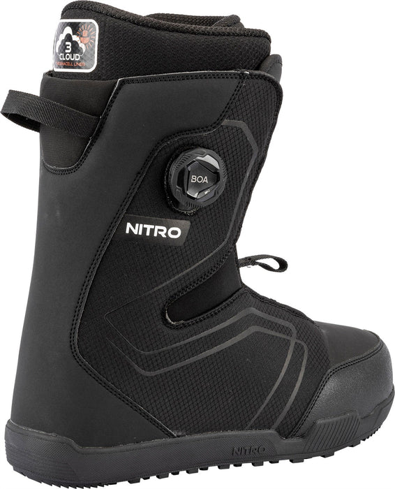 Nitro Sentinel Boa Snowboard Boots US Men's Size 13 Black New 2026