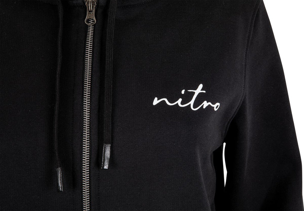 Nitro Snowboard Lectra Full Zip Hoodie Women's Small Black New